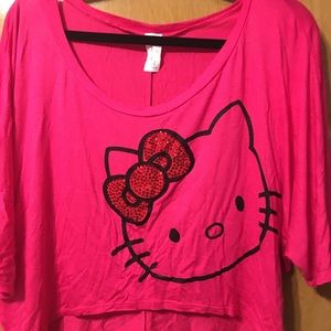 Pink Hello Kitty Crop Top
